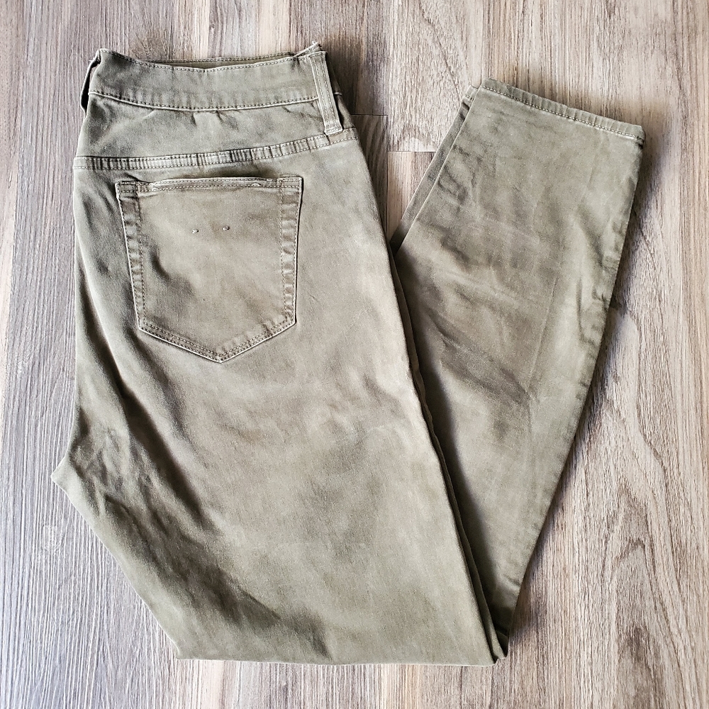 LIKE NEW! J.Crew Olive Brushed Toothpick